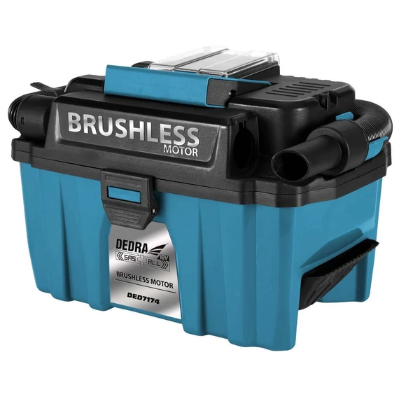 Dedra akkumulátoros porszívó 10 l 18 V akkumulátor nélkül