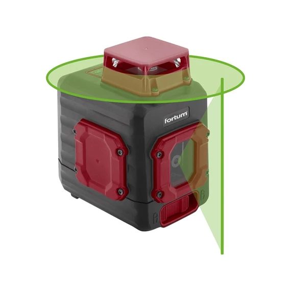 Fortum akkumulátoros lézeres szintező 1D1V 1x360°+1V zöld