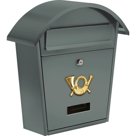 Vorel postaláda 380x320x105 mm szürke ívelt