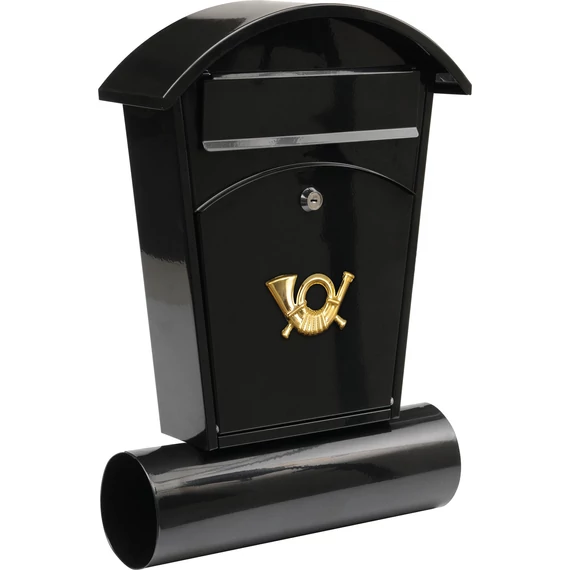 Vorel postaláda 480x280x80 mm fekete ívelt