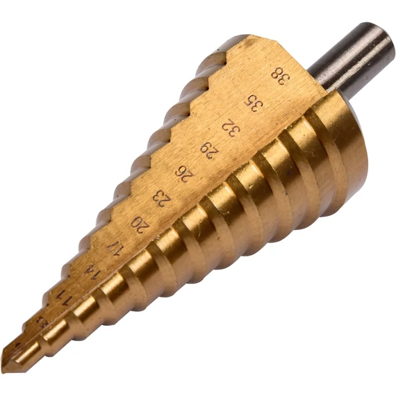 Yato lépcsős fúró 6-38 mm HSS Titán-nitrid