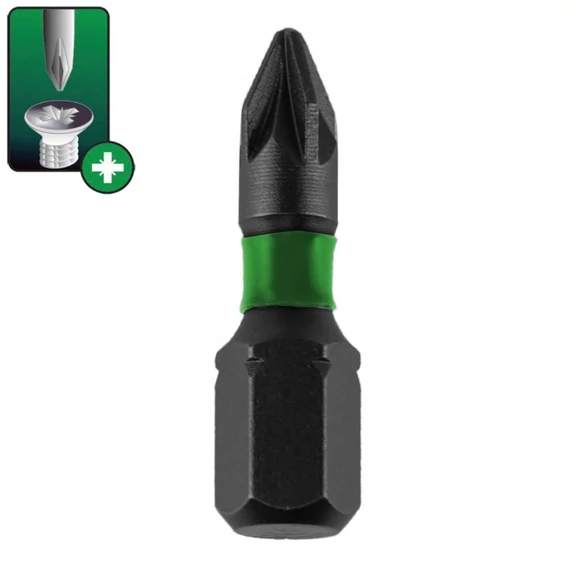 Dedra bit behajtó pozidriv PZ1/PZ2/PZ3 x 25 mm 1/4" 3 db