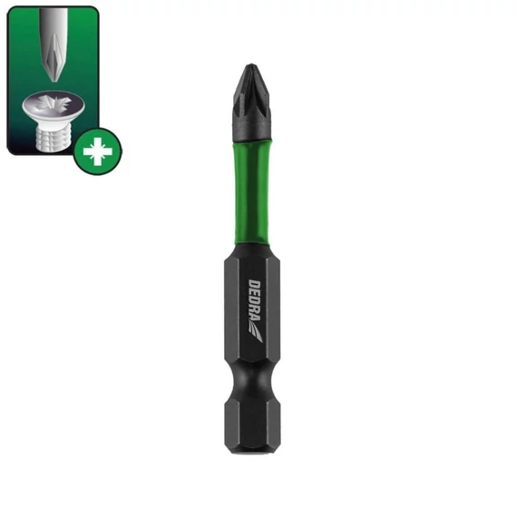 Dedra bit behajtó pozidriv PZ1/PZ2/PZ3 x 50 mm 1/4" 3 db