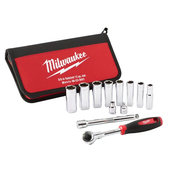 Milwaukee dugókulcs készlet 10-19 mm 3/8" 12 részes