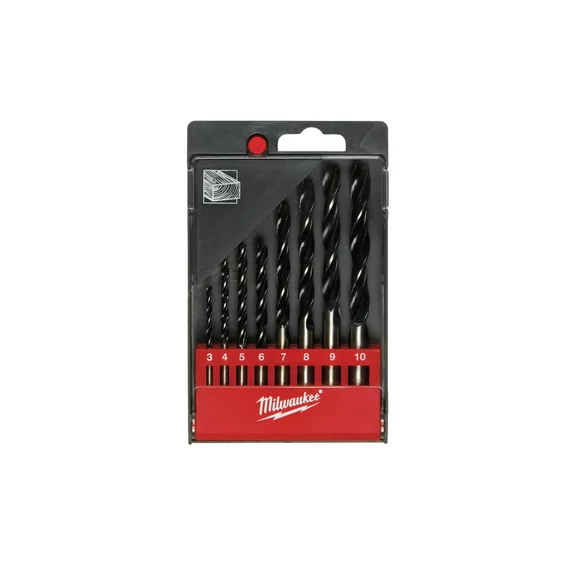 Milwaukee fafúrószár készlet 3-10 mm 8 db-os HEX befogással