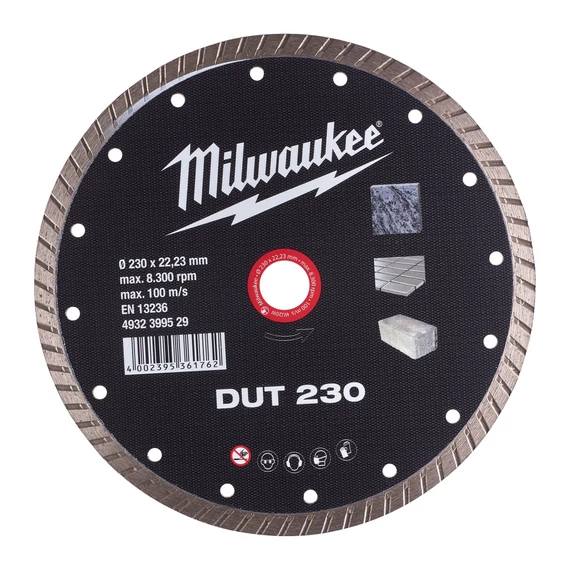 Milwaukee gyémánt vágótárcsa 230x2.6/10x22.2 mm