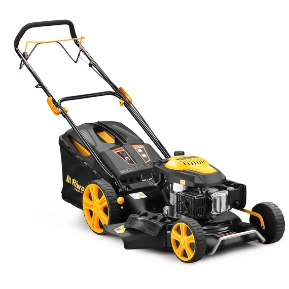 Riwall RPM 5355 benzinmotoros önjáró fűnyíró 53 cm 196 cm3 4in1