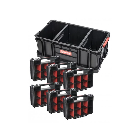 Qbrick System Two Toolbox + 6 db QS Organizer Multi rendszerező