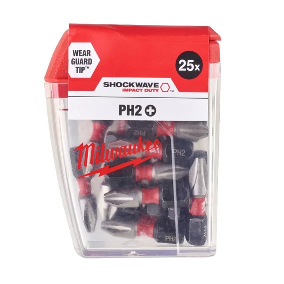 Milwaukee bit behajtó philips PH2 x 25 mm 1/4" 25 db