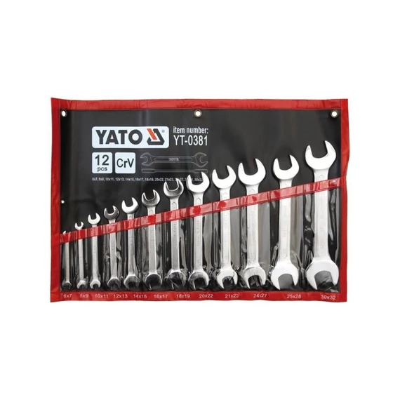 Yato villáskulcs készlet 12 részes 6 - 32 mm