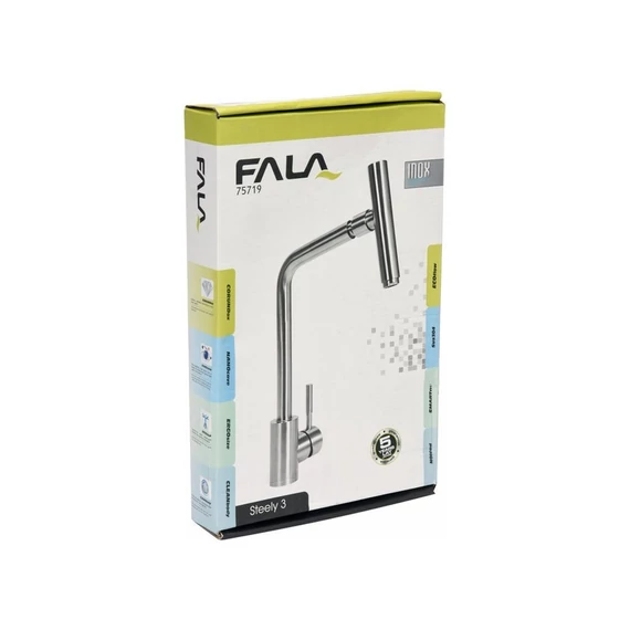 Fala mosogató csaptelep inox Steely 3