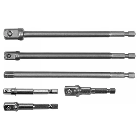 Yato dugókulcs adapter bitbefogású készlet 6 részes 1/4" - 3/8" - 1/2"