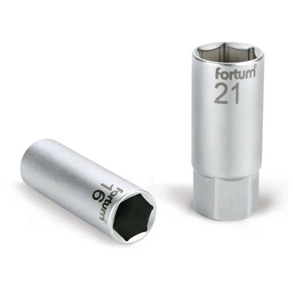 Fortum gyertyakulcs 16 mm 1/2"