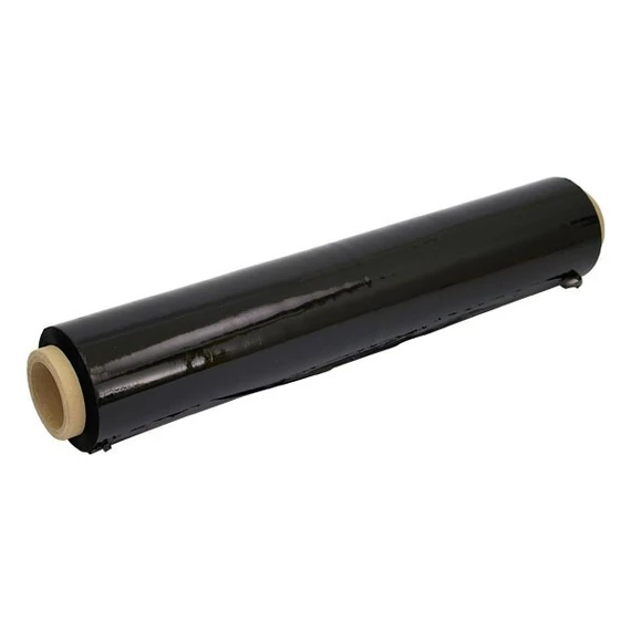 Fólia sztreccs fekete raklapövező 500 mm/0.023 mm