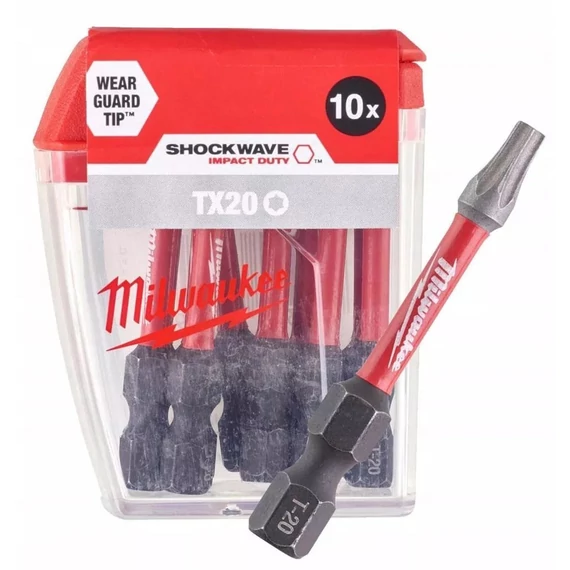 Milwaukee bit behajtó torx T20 x 50 mm 1/4" 10 db