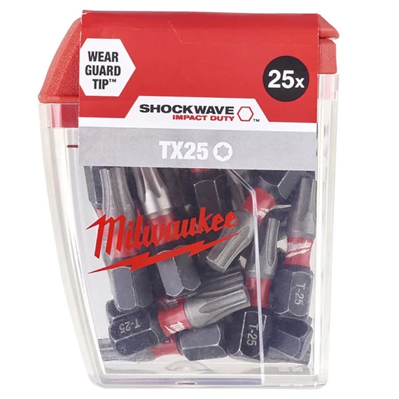 Milwaukee bit behajtó torx T25 x 25 mm 1/4" 25 db