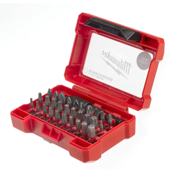 Milwaukee philips, pozidriv, torx, imbusz, lyukas torx bit készlet 32 db