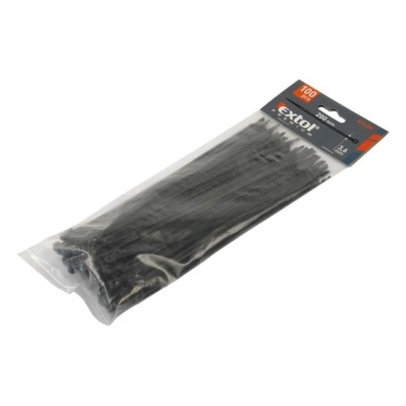 Kábelkötöző 3.6x280 mm 100 db fekete