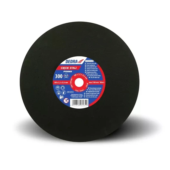 Dedra vágókorong 300x3.2x25.4 mm acélhoz