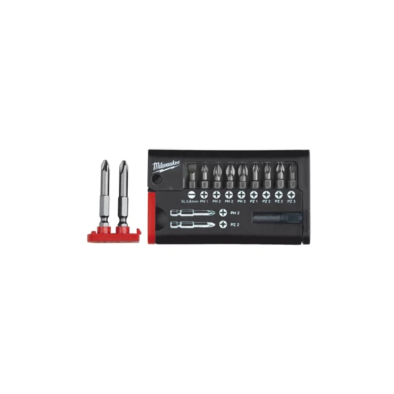 Milwaukee lapos, philips, pozidriv bit készlet 12 db