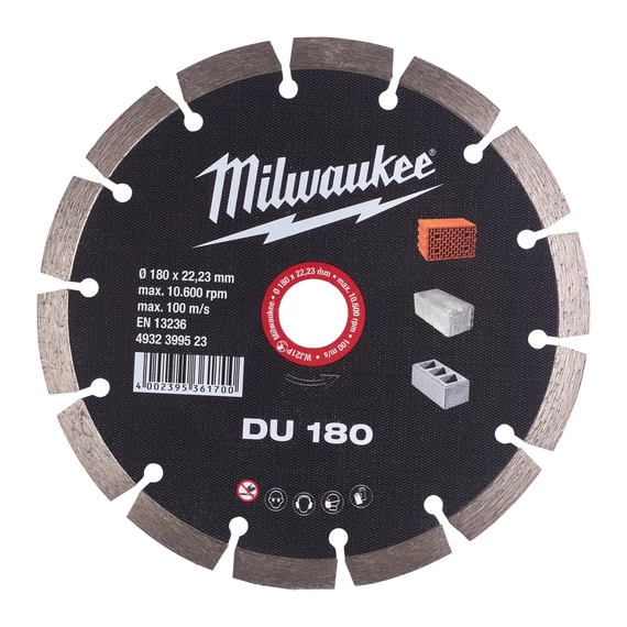 Milwaukee szegmentált gyémánt vágótárcsa 180 x 2,4 x 10 x 22,2 mm