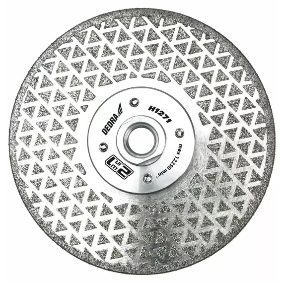 Dedra gyémánt vágó-, csiszolótárcsa 125 x 22,2 mm kőhöz