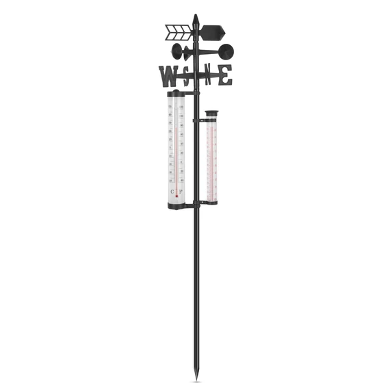 Kerti időjárás állomás - hőmérő, esőmérő, szélmérő 145 cm