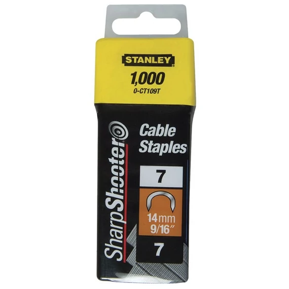Stanley "C" tűzőkapocs kábelhez 14 mm