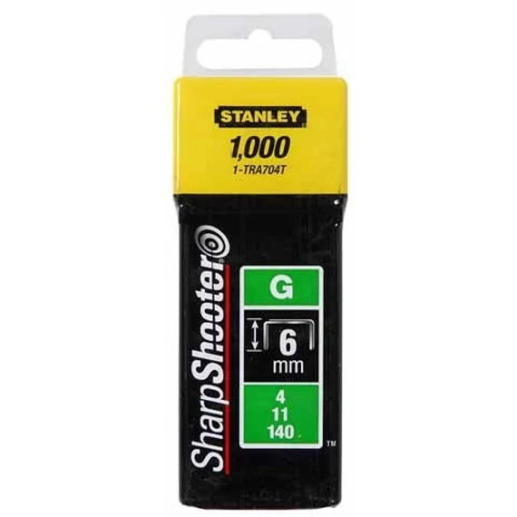 Stanley tűzőkapocs "G" 6 mm 1000 db