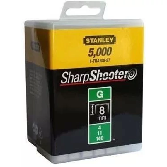 Stanley tűzőkapocs "G" 8 mm 5000 db
