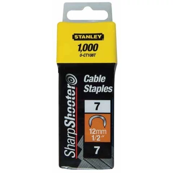 Stanley "C" tűzőkapocs kábelhez 12 mm