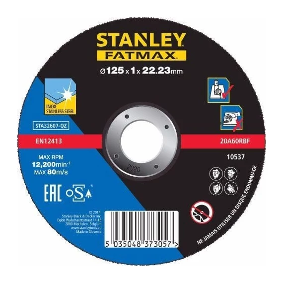 Stanley Fatmax vágókorong 125 x 1 x 22 mm inox