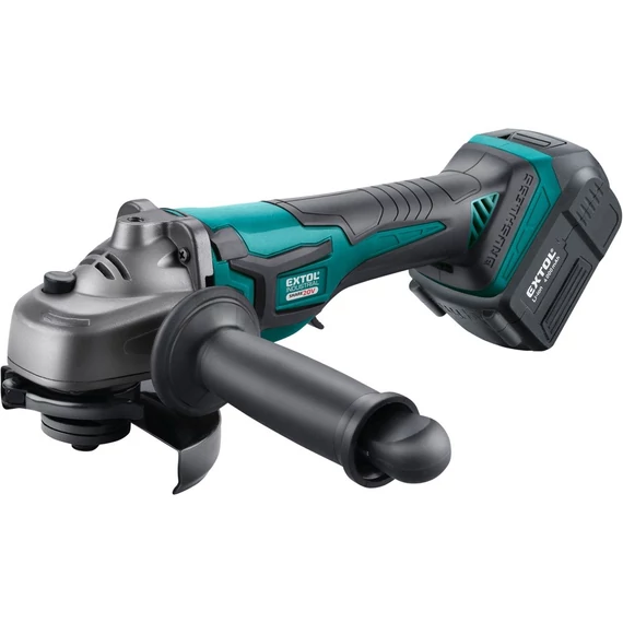 Extol akkus sarokcsiszológép 20 V 4 Ah 1 db akku + töltő 125 mm