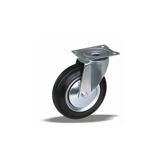Kerék önbeálló talpas fém felnis 80 mm