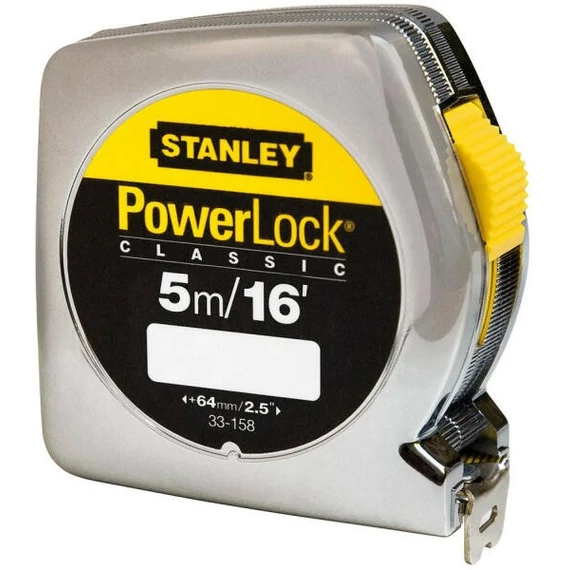 Stanley PowerLock mérőszalag 5 m / 16 ft x 19 mm fémházas