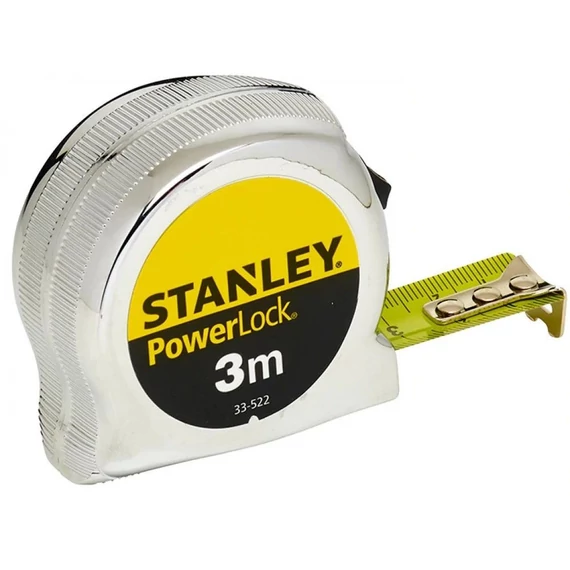 Stanley PowerLock BladeArmor mérőszalag 3 m x 19 mm ABS házas bliszteren