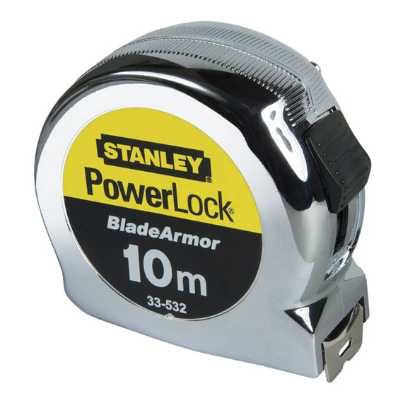 Stanley PowerLock BladeArmor mérőszalag 10 m x 19 mm ABS házas