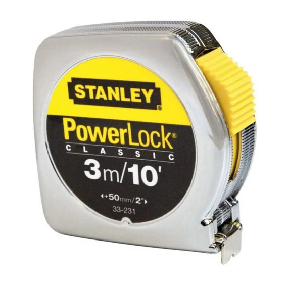 Stanley PowerLock mérőszalag 3 m / 10 ft x 12.7 mm ABS házas