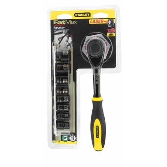 Stanley dugókulcs készlet irányváltós 3/8" 9 db