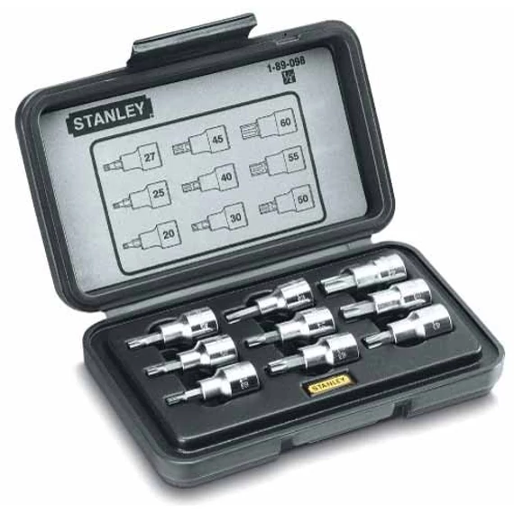 Stanley dugókulcs készlet torx 1/2" 9 db