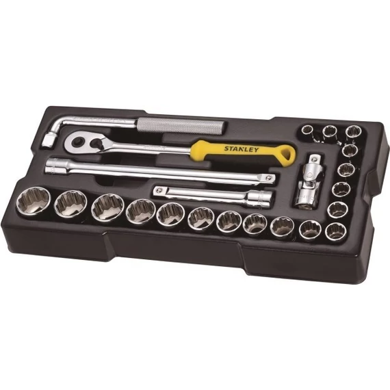 Stanley Transmodule rendszer 1/2" 12szögű dugókulcs készlet 23 db