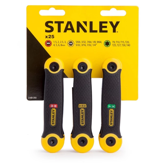 Stanley imbuszkulcs készlet 25 db