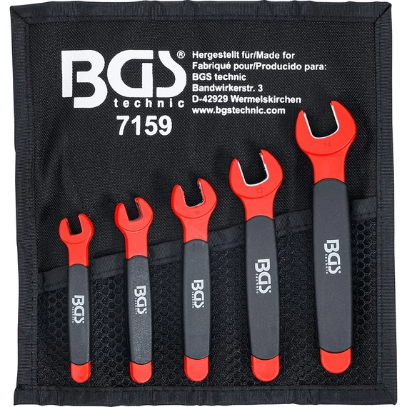 BGS villáskulcs készlet 5 db 7 - 14 mm szigetelt
