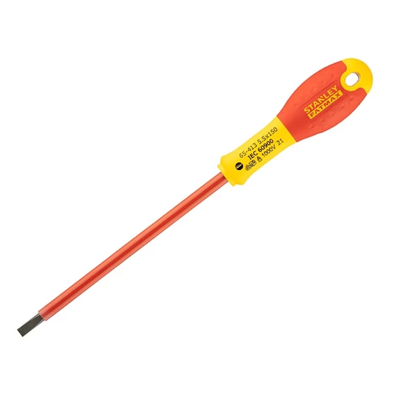 Stanley Fatmax szigetelt lapos villanyszerelő csavarhúzó 5.5 x 150 mm