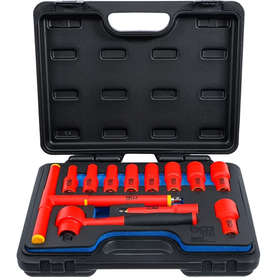BGS hatlapú dugókulcs készlet 3/8" szigetelt 12 db