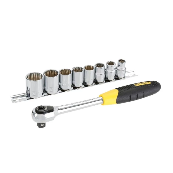 Stanley dugókulcs készlet 9 db-os 3/8" mini racsnival