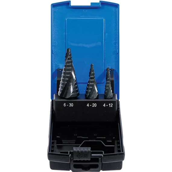 BGS lépcsősfúró készlet o 4 - 30 mm 3 db
