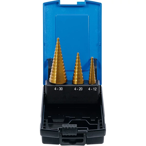 BGS lépcsősfúró készlet o 4 - 30 mm 3 db