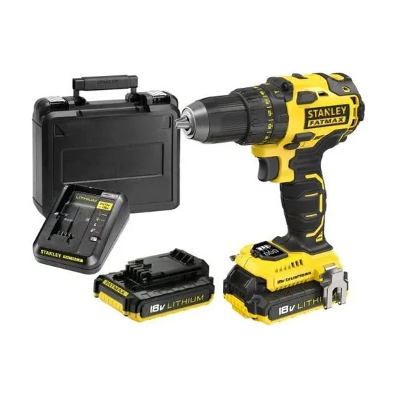 Stanley FMC 607 D2 akkumulátoros fúró-, csavarozó 18 V 2 db 2 Ah akkuval
