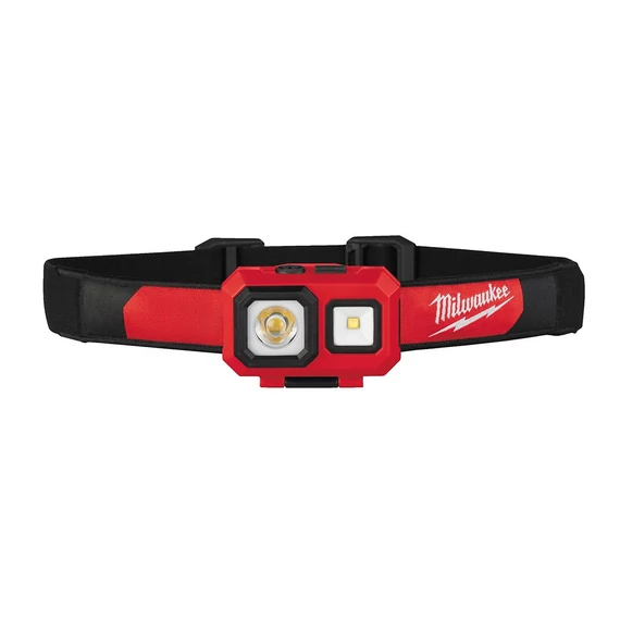 Milwaukee alkáli elemes LED fejlámpa 450 lumen (spot és szórt fényű)